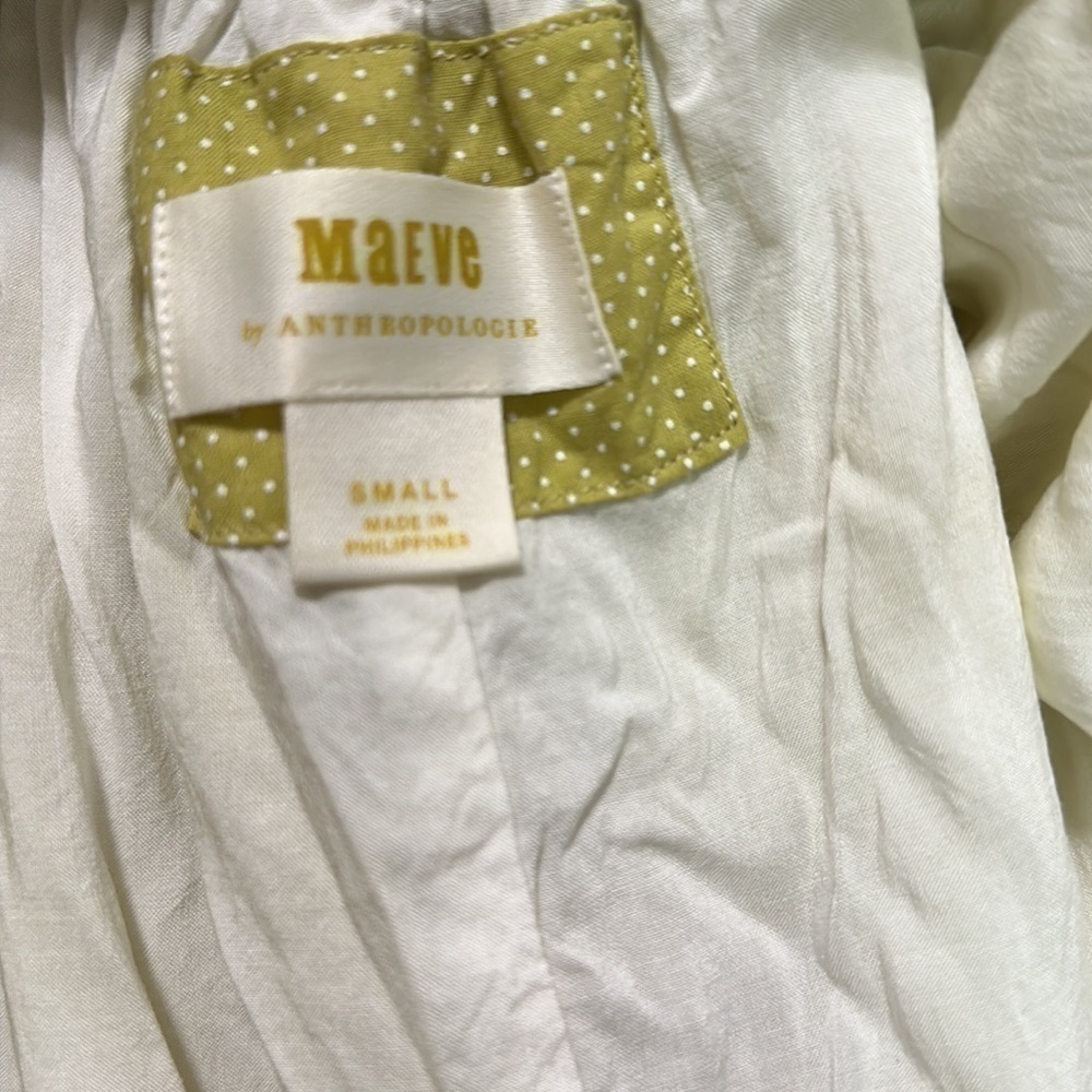 Maeve by Anthropologie Wome’s Puff Sleeves Feliciana Tropical Print Mini Dress S - Picture 7 of 9